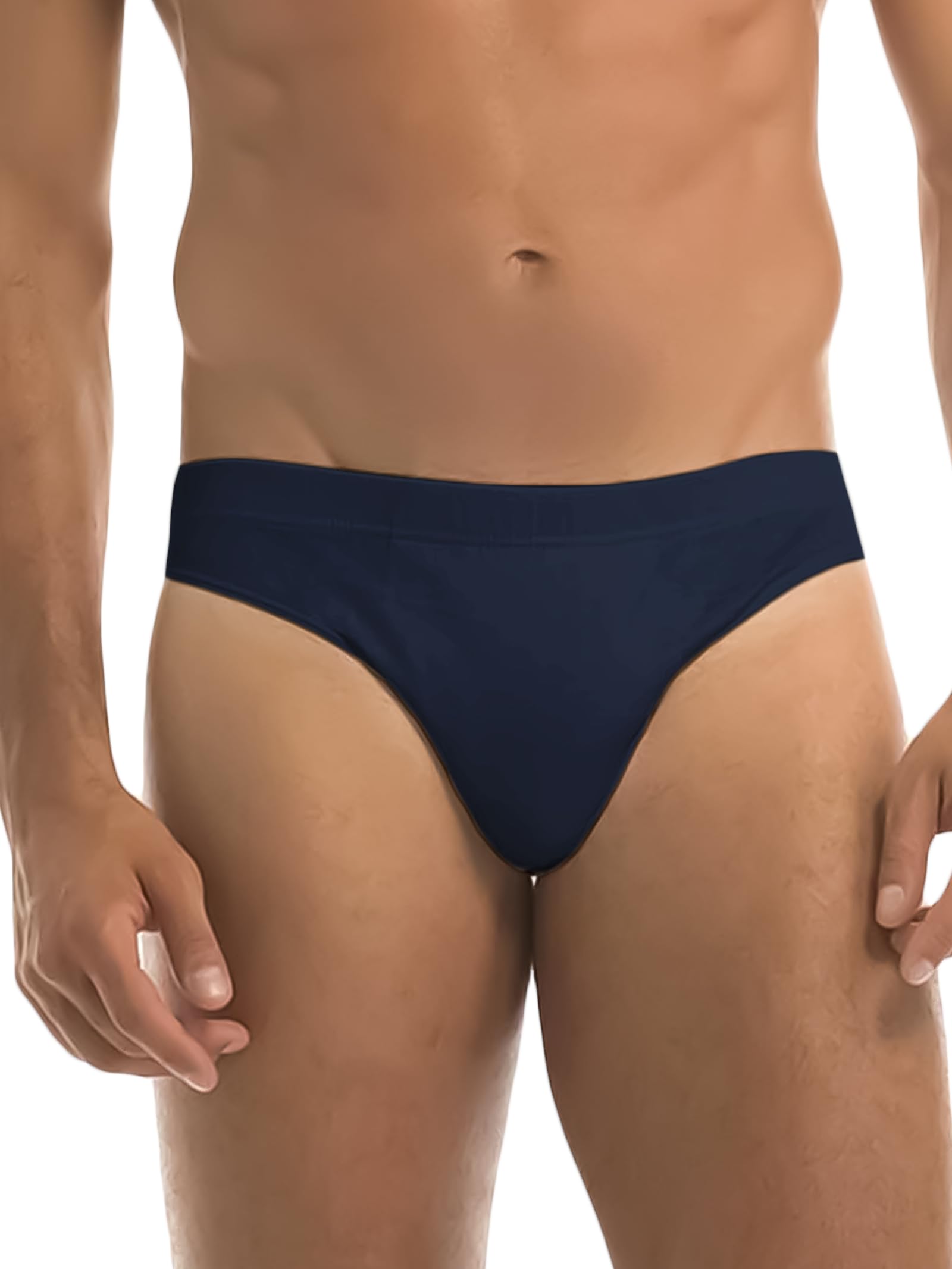 GARDA - 6 Slip Uomo 100% Cotone Filo di Scozia, Minislip, Slip Basso Elastico Ricoperto, con Ricamo Art. 0761