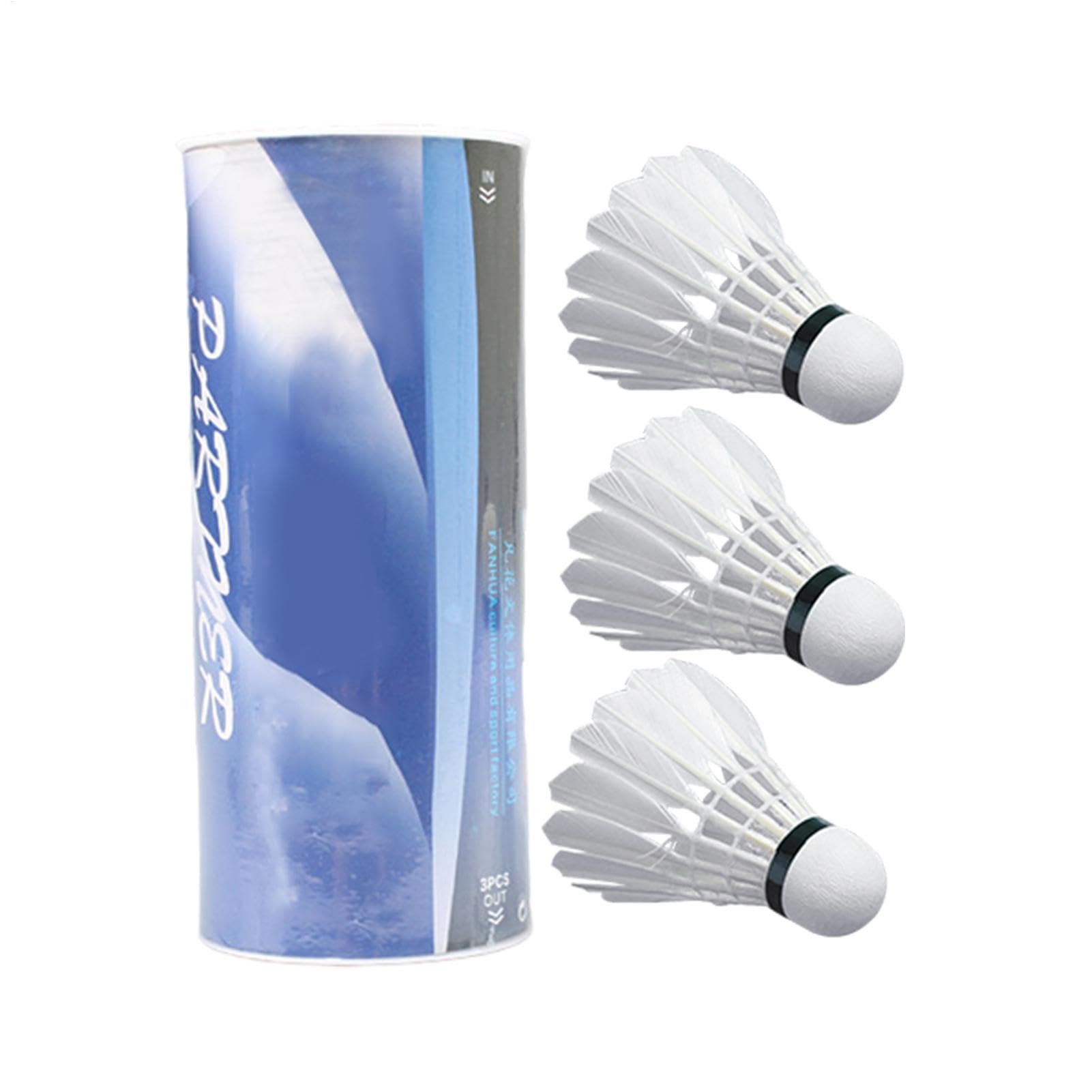 Feather Shuttlecock - Feather Badminton Shuttlecocks | Feather Shuttlecocks For Badminton | Beach Racket Games High Speed Badminton | Professional High Stability White Shuttle For Beach Racket Games