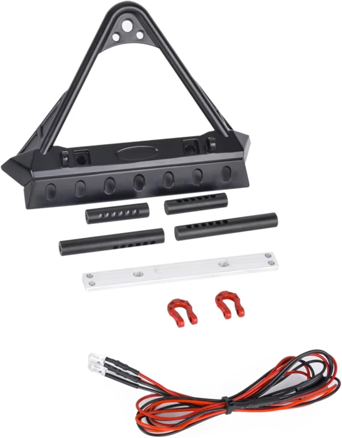 For Yikong YK4102 YK4082 1/10 1/8 メタルフロントバンパー RCモデルカークローラーレトロフィットア