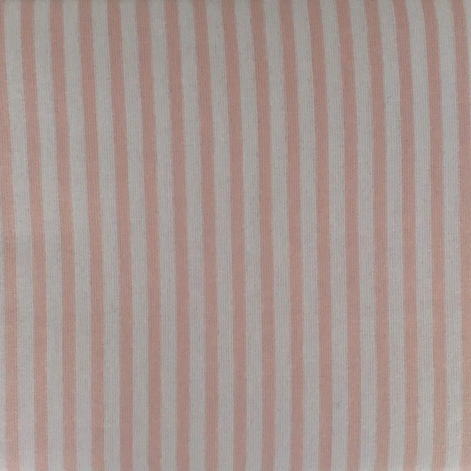 Snugglemore Luxury 100% Brushed Cotton Flannelette Pillowcase Pair (Pink Stripe)