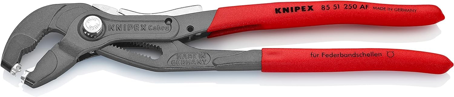 Knipex 85 51 250 Af Spring Hose Clamp Pliers With Locking Device 250Mm