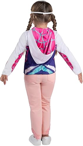 Miniatura 7 de Marvel - Juego de caja oficial de disfraces para niños pequeños, parte superior de disfraz, máscara de tela, accesorio de escudo de red