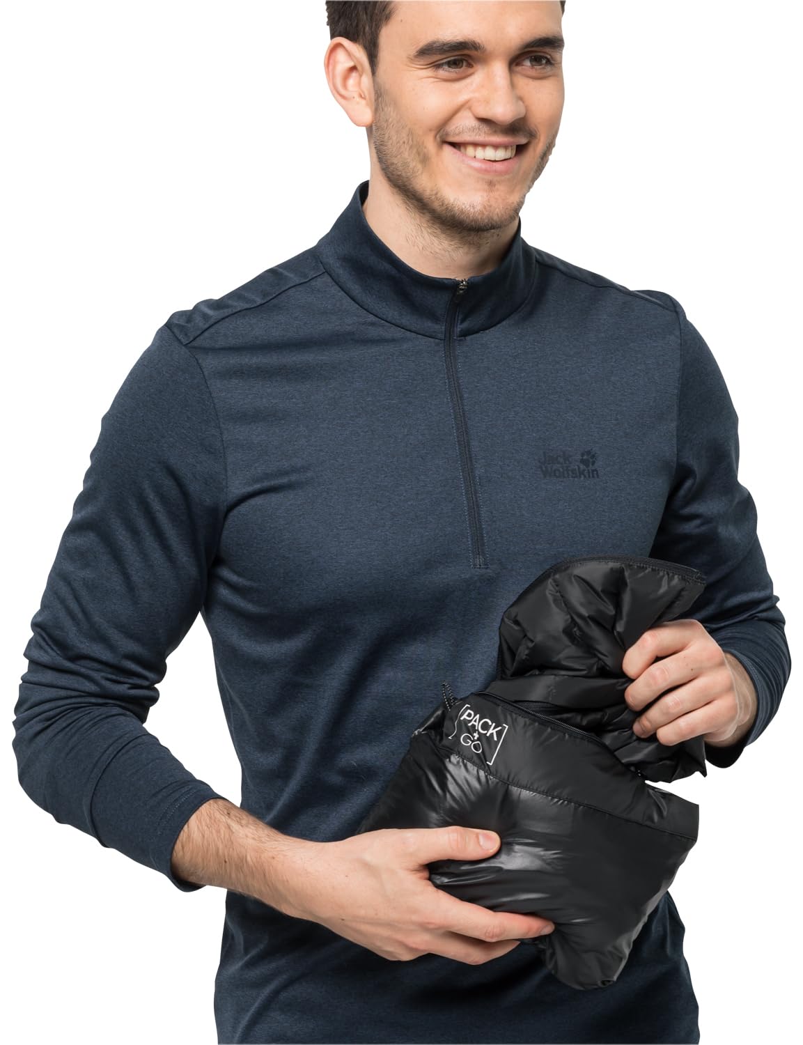 Jack Wolfskin Kamizelka męska, czarna, XL (DE)