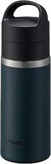 MKB-T036AL Tiger Thermos Water Bottle, 12.2 fl oz (360 ml), Vacuum Insulated Carbonated Bottle, Stainless Steel, Beer OK, Handle Holder, Portable, Compact, Navy