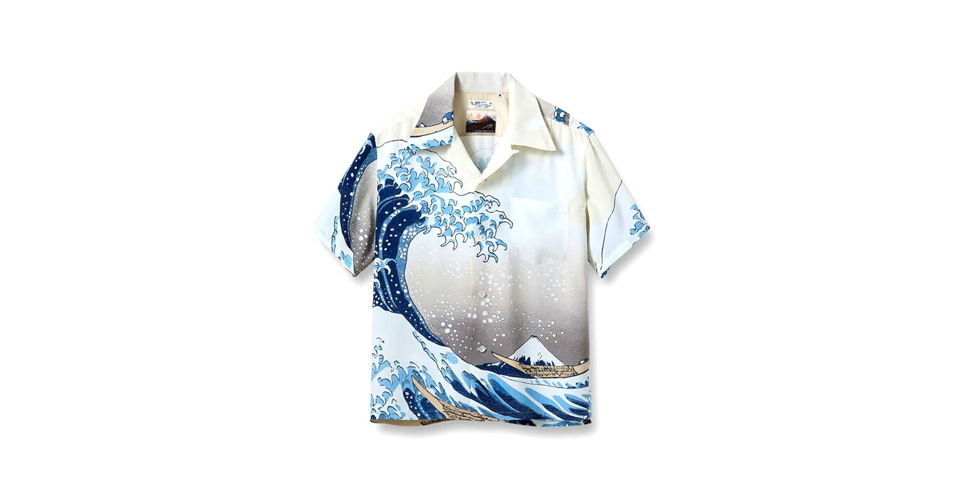 Amazon | [サンサーフ] アロハ シャツ アロハシャツ 北斎 葛飾