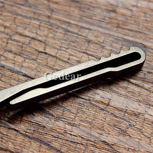 Tiking Titanium Tc4 Key Chain Waist Belt Clip Moll Pocket Edc Tool Ti Color #TOP1