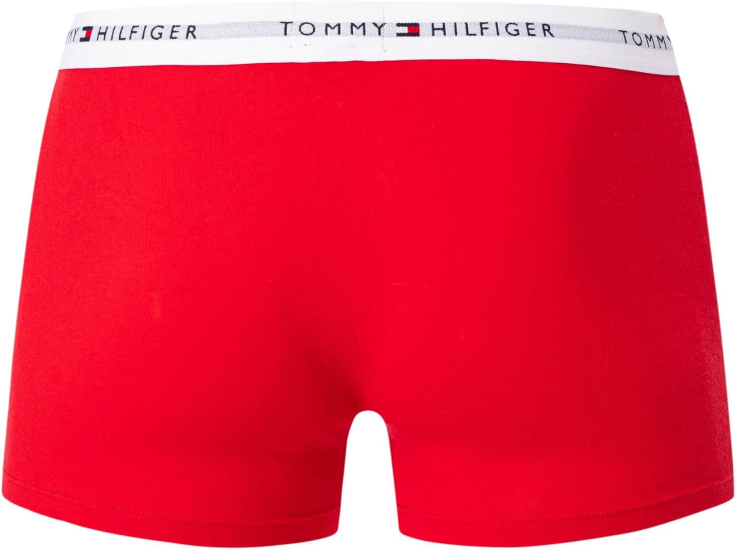 Tommy Hilfiger Men's 3 Pack Signature Cotton Trunks, Multicoloured, M
