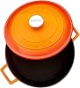 Lava Metal Casting Round Cookware, 28 Cm, Orange