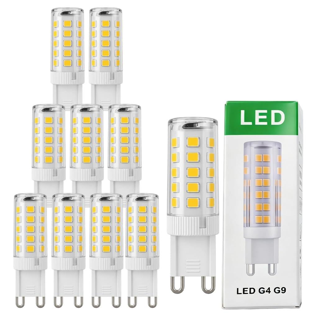 Cozyper G9 LED Bulbs Warm White 3W, No Flicker, 10PCS