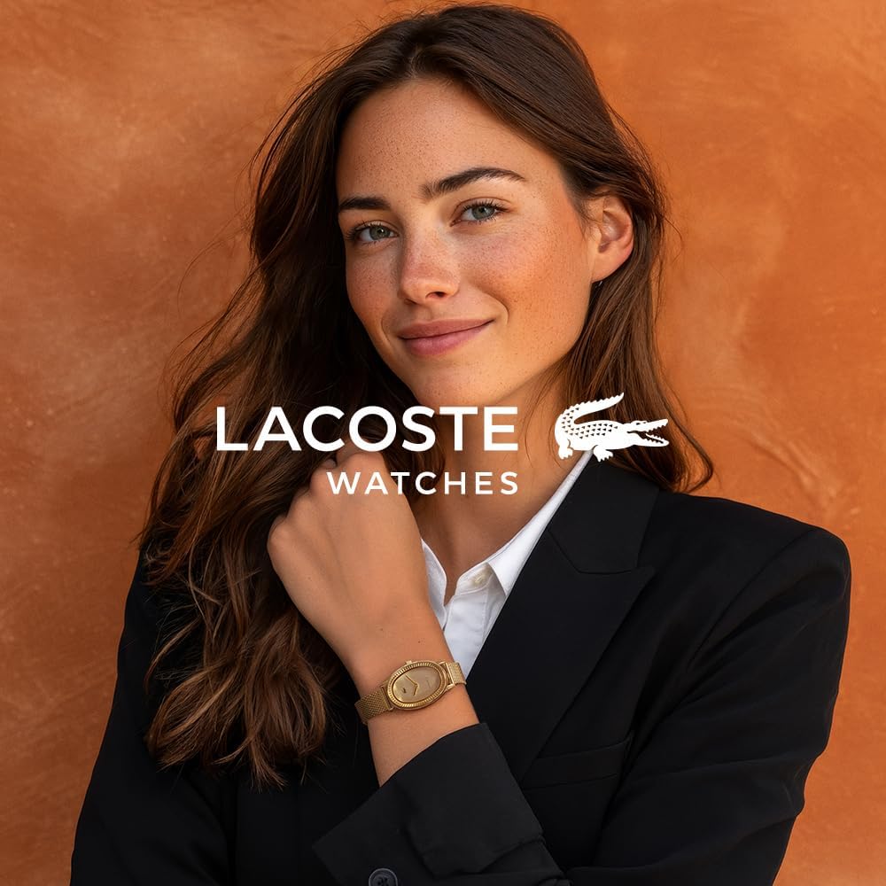 Lacoste Parisienne Women's 2H Watch – Oval Case, Fluted Bezel, Quartz Movement, Double Wrap Smooth Leather Strap, Chic and Minimalist Design - Gift for Her - Image 6