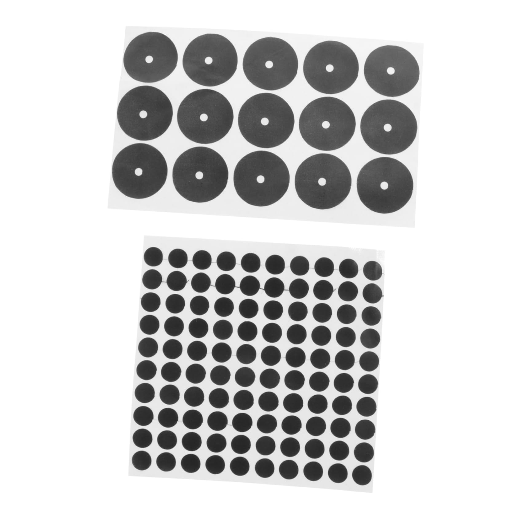 ibasenice 2sets Snooker Billiard Table Stickers Table Tennis Balls Marker Dots Woven Material No Transfer Coating 2sheets*2