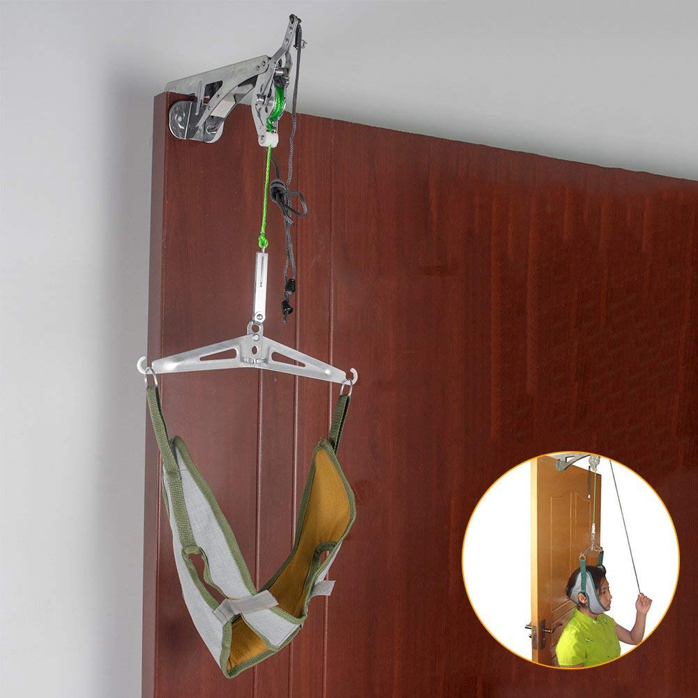 Buy ZXC Cervical Traction Device Unit Kit Home Over Door Neck Spinal