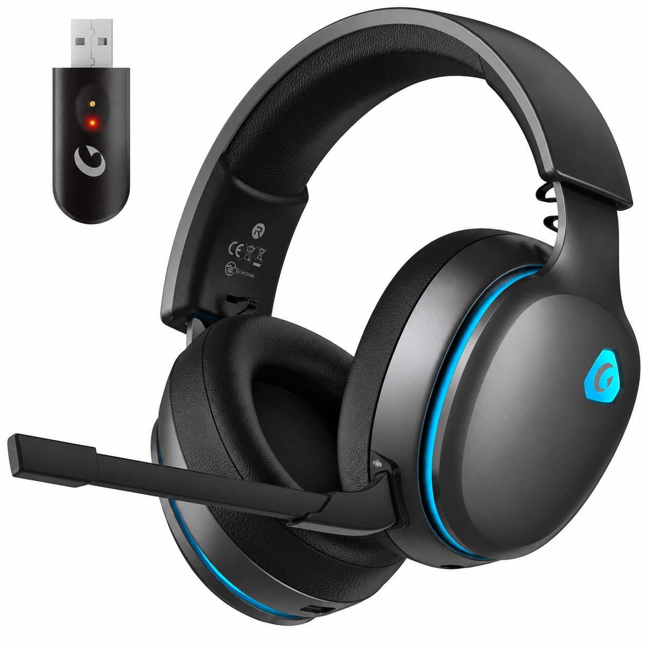 AOC 2.4GHz Wireless Gaming Headset - PS5, PS4, PC, Switch -12 AOC 2.4GHz Wireless Gaming Headset - PS5, PS4, PC, Switch -12