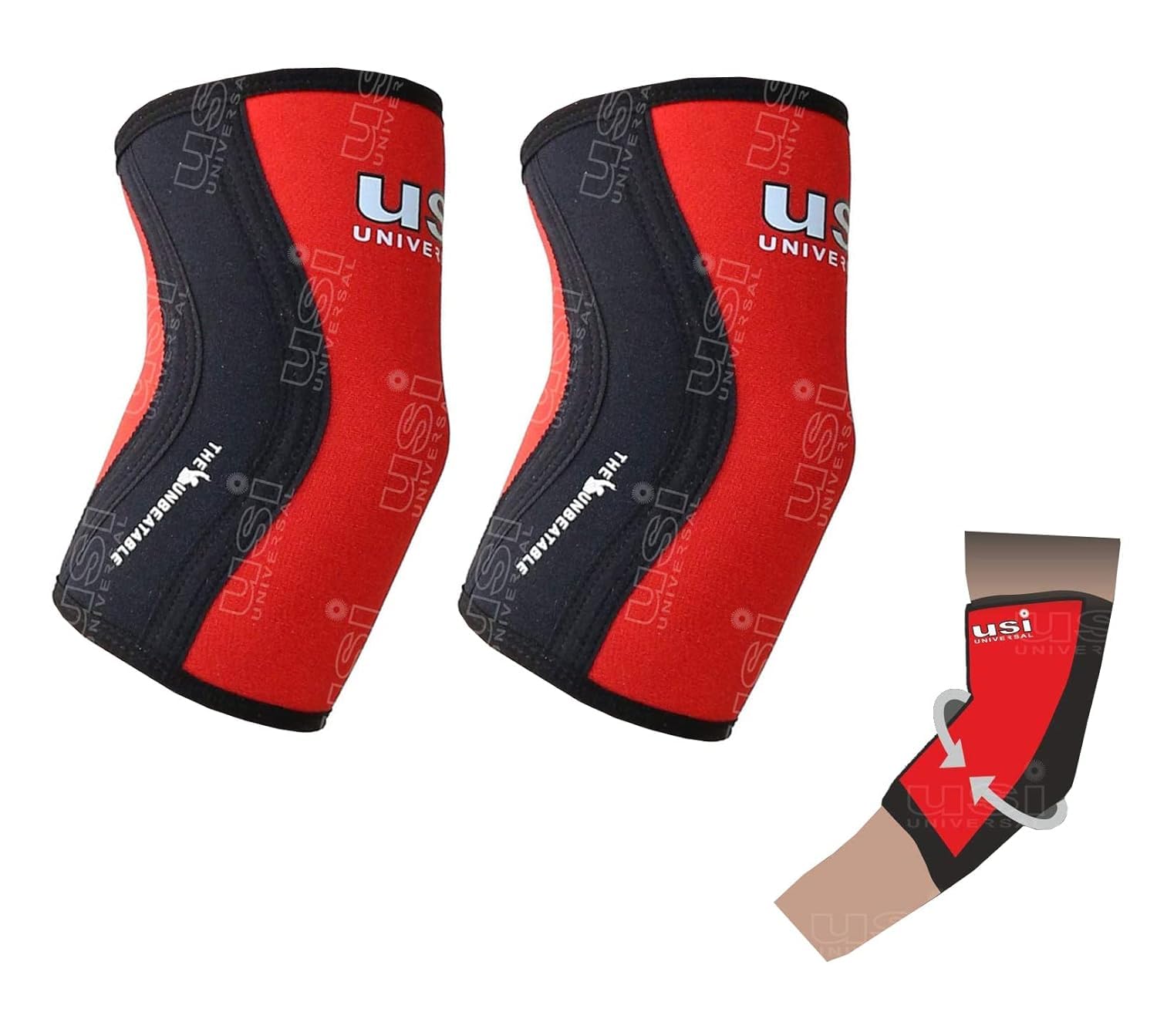 USI UNIVERSAL Neoprene Elbow Support, Es5 Elbow Sleeves For Fitness (Thickness 5Mm, 1 Pair) Use For Weightlifting, Powerlifting, Cross Training (Small) (B0C21R5P2X) Amazon Price History, Amazon Price Tracker