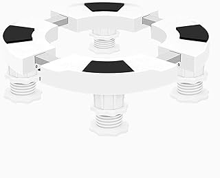 Support De Base De Climatiseur, Socle Lave Linge,Plateaux De Sol,4 Pattes,Longueur 40-53CM,Acier Inoxydable Du Bruit Antichoc,Pour CongéLateurs,SèChe-Linge(white)