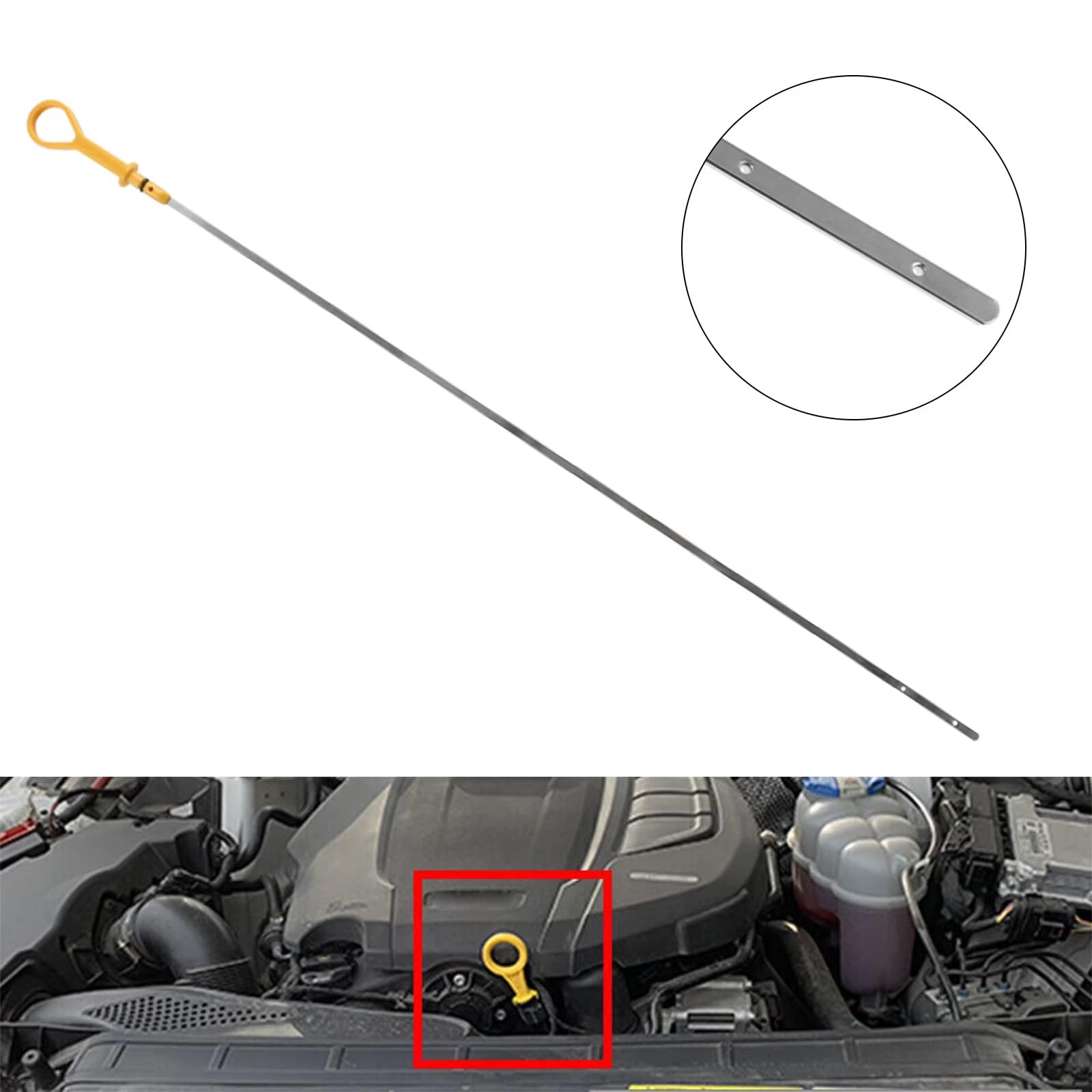 Asta di Livello Olio Motore Compatibile con Chevrolet Tracker 2.0L L4 1999 2000 2001 2002 2003 2004 Motore Auto Asta di Livello Olio Coppa Indicatore 16910-77E03