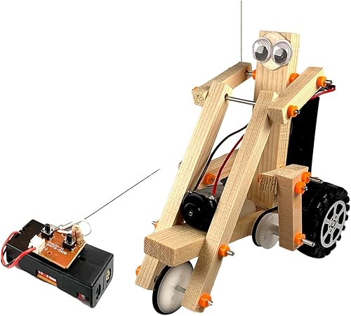 Pica Toys Bicicleta robótica inalámbrica de madera con control remoto K3  Circuito de ingeniería creativa Ciencia STEM Kit de construcción  Motor