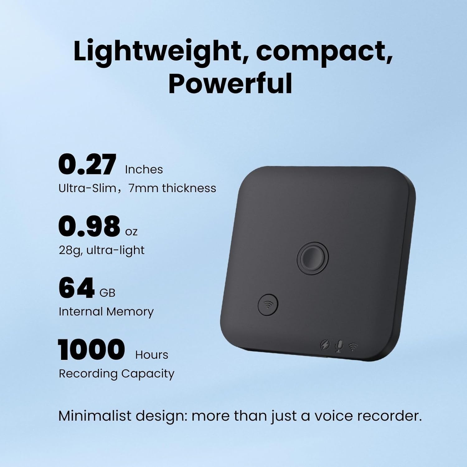 Registratore Conferenze Traduzione SOXOI 64GB - Trascrizione Automatica ChatGPT-4o, 102 Lingue, Magnetico Per Conferenze E Chiamate Registratore