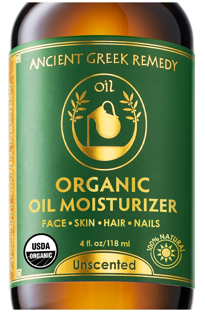 Unscented Organic Blend of Olive, Almond, Grapeseed, Jojoba and Sunflower oils with Vitamin E. Daily Moisturiser for dry Skin, Hair, Face, Cuticle, Scalp, Cold Pressed, Full Body oil for Men and Women