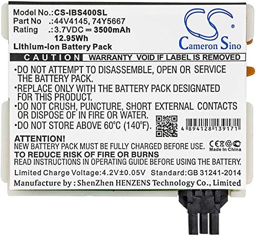 Top view of the Cameron Sino replacement battery