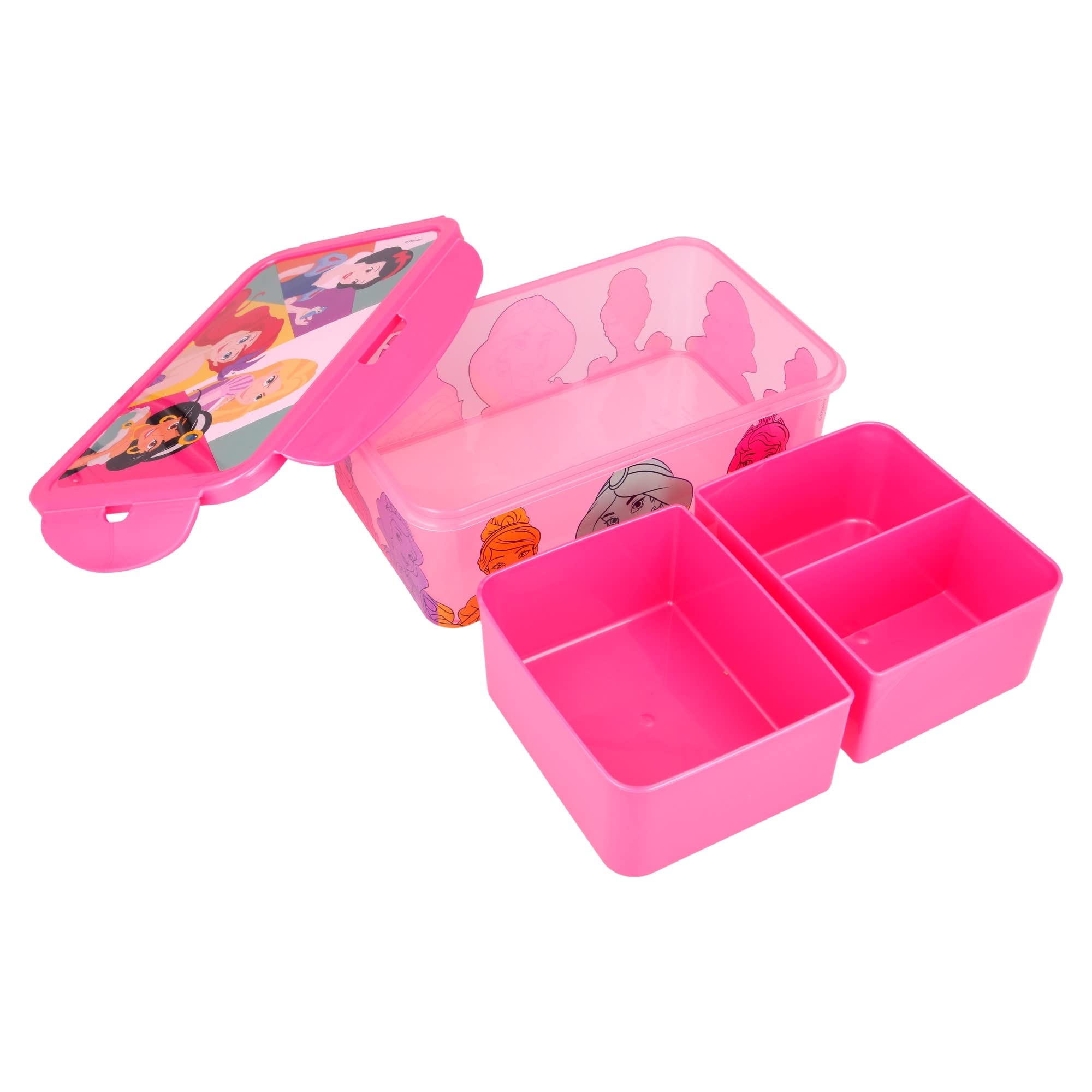 Set Pranzo Tefal Per Bambini Con Contenitore E Bottiglia 0.4L - Tema Principessa - 3