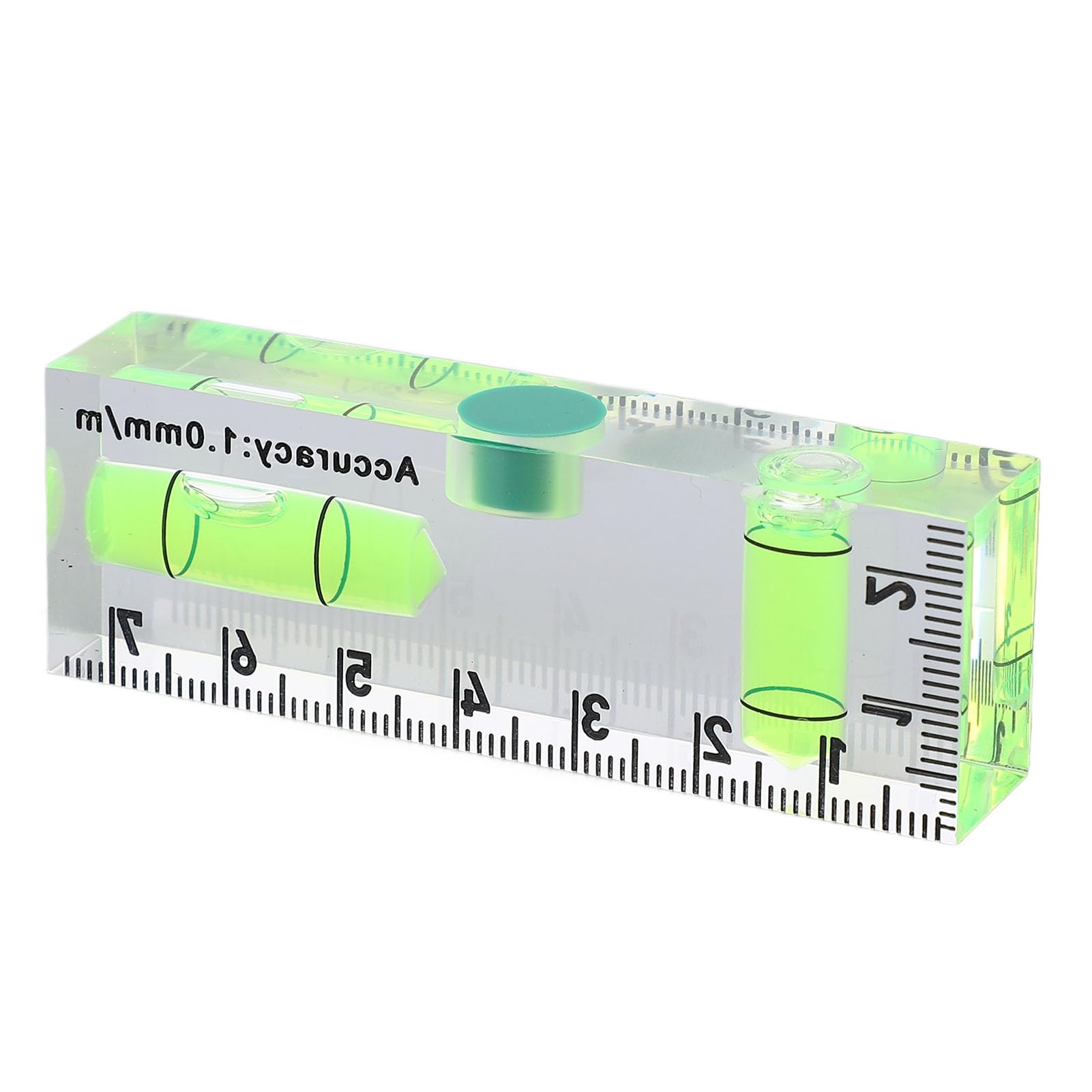 Mini livella magnetica Righello Piccolo strumento livella a bolla in acrilico per misurazioni orizzontali e verticali con elevata precisione per progetti fai da te e costruzioni