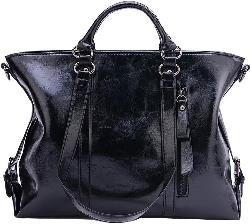 Zzhuyi Women's BagPu Leather Locomotive Shoulder Portable Diagonal Luxurious Elegant Handbags Exquisite Anti-Thief Hobos Chic Totes Clutches