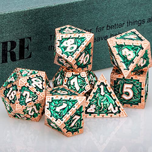 ARUOHHA DND - Set di dadi in metallo per giochi di...