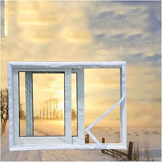 Window Insulating Film Magnetic Window Insulation Kit,Transparent Window Waterproofing Board Thickened Tarpaulin Reusable And Removable Window Film Customizable (Color : Clear,Size : 1.6x1.8