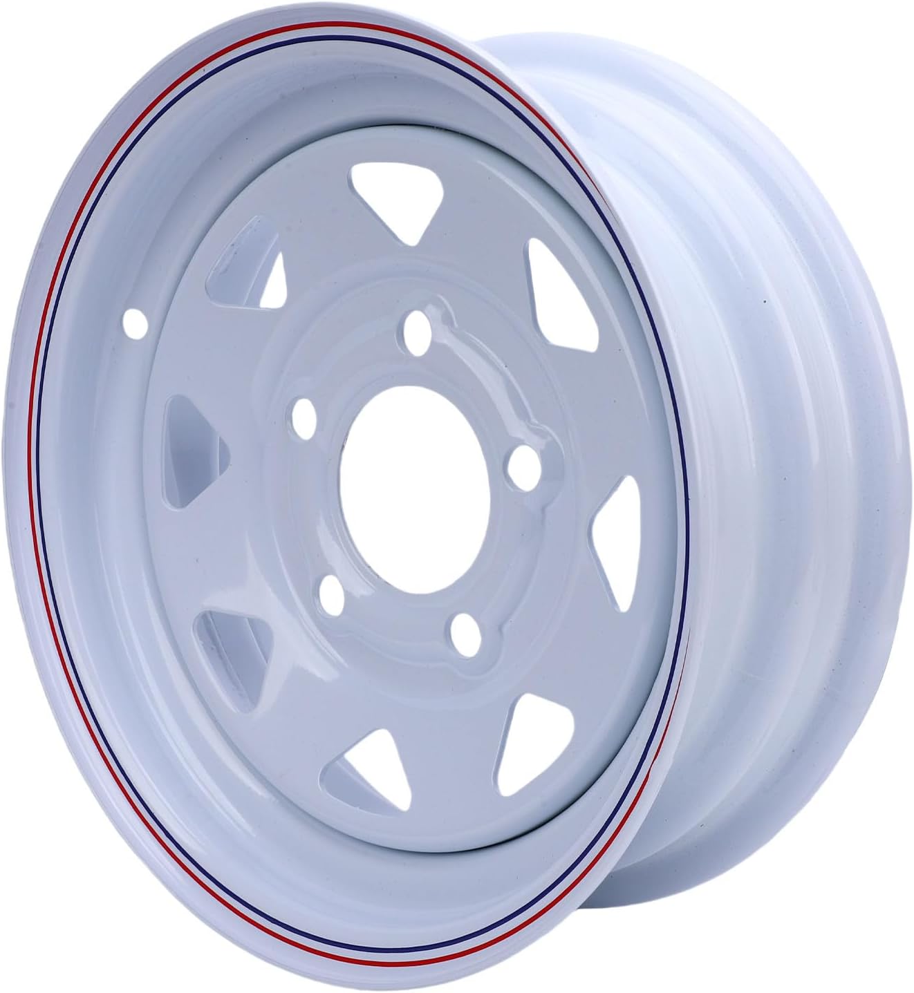 12 Inch Trailer Rim 1100 Lbs Load Capacity 12x4 5-114.3 Trailer Wheel Rim Alloy 5 Holes for Boat Cargo Trailers