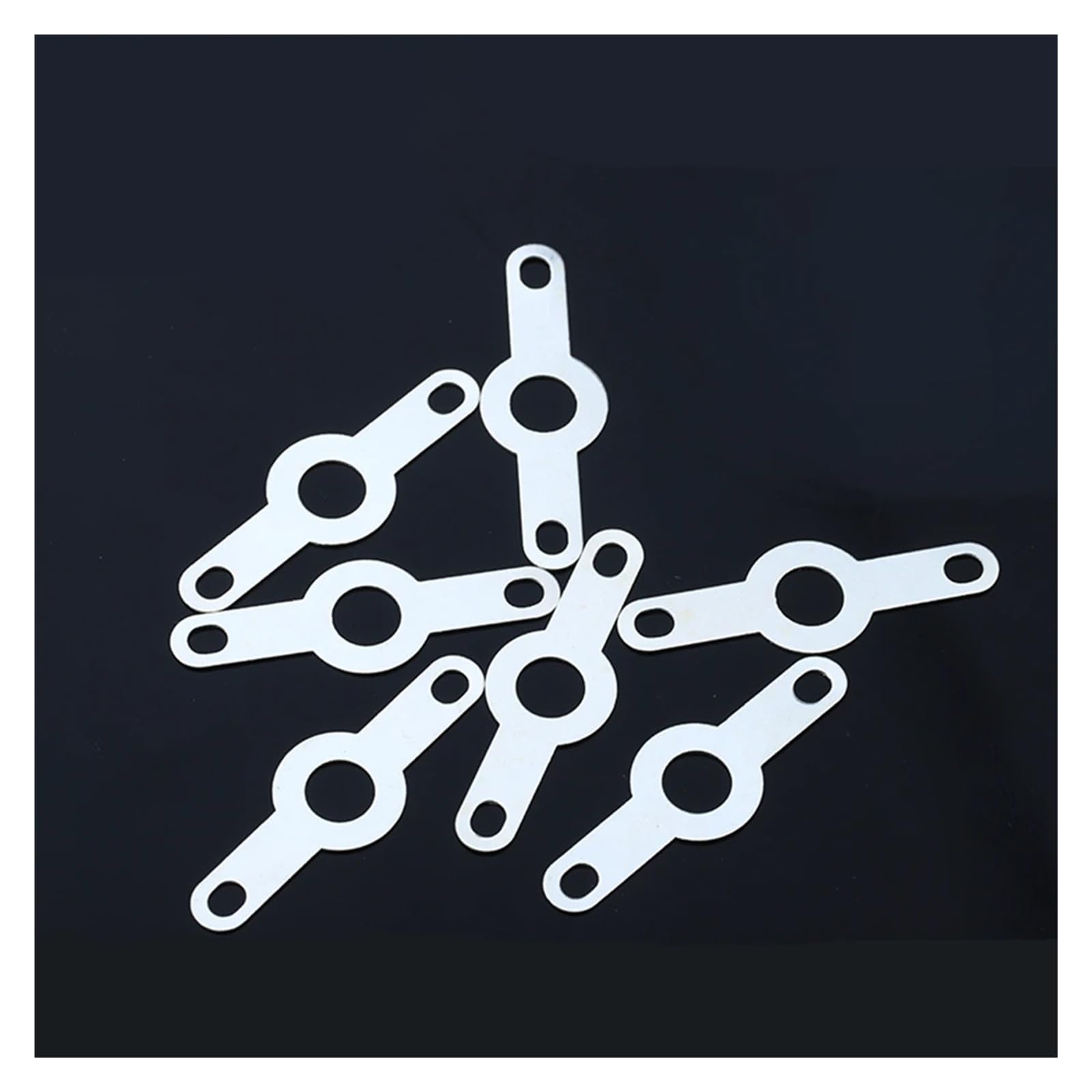 Connecteurs de câbles de coiffe de soudure à tête Borne à souder à Double tête en cuivre plaqué argent, 50 pièces/100 pièces, rondelle de soudure circulaire M2.2-M4.2, feuille de soudage(M2.2,50pcs)