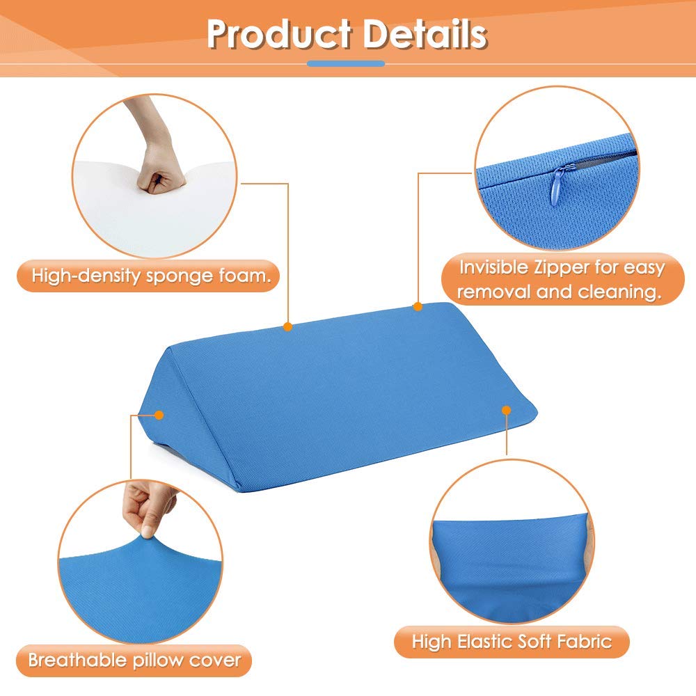 Wedge Pillows for After Surgery Foam Wedge Sleeping Incline Pillow Bed