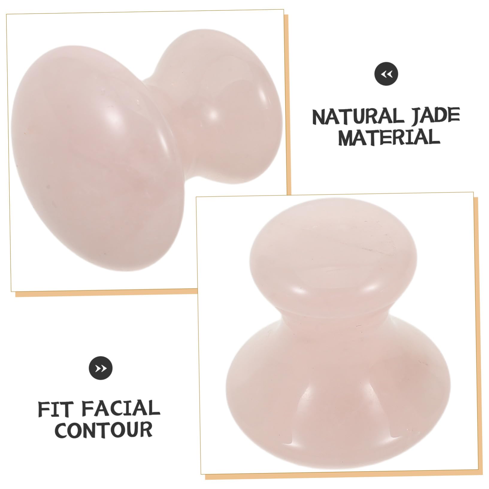 YARNOW 3 Piezas Herramienta de Masaje Facial Gua Sha de Piedra de Jade Forma de Piedra de Masaje Compacta para Cuidado Piel Efecto Refrescante y Antiarrugas Uso Portátil para Rutina de