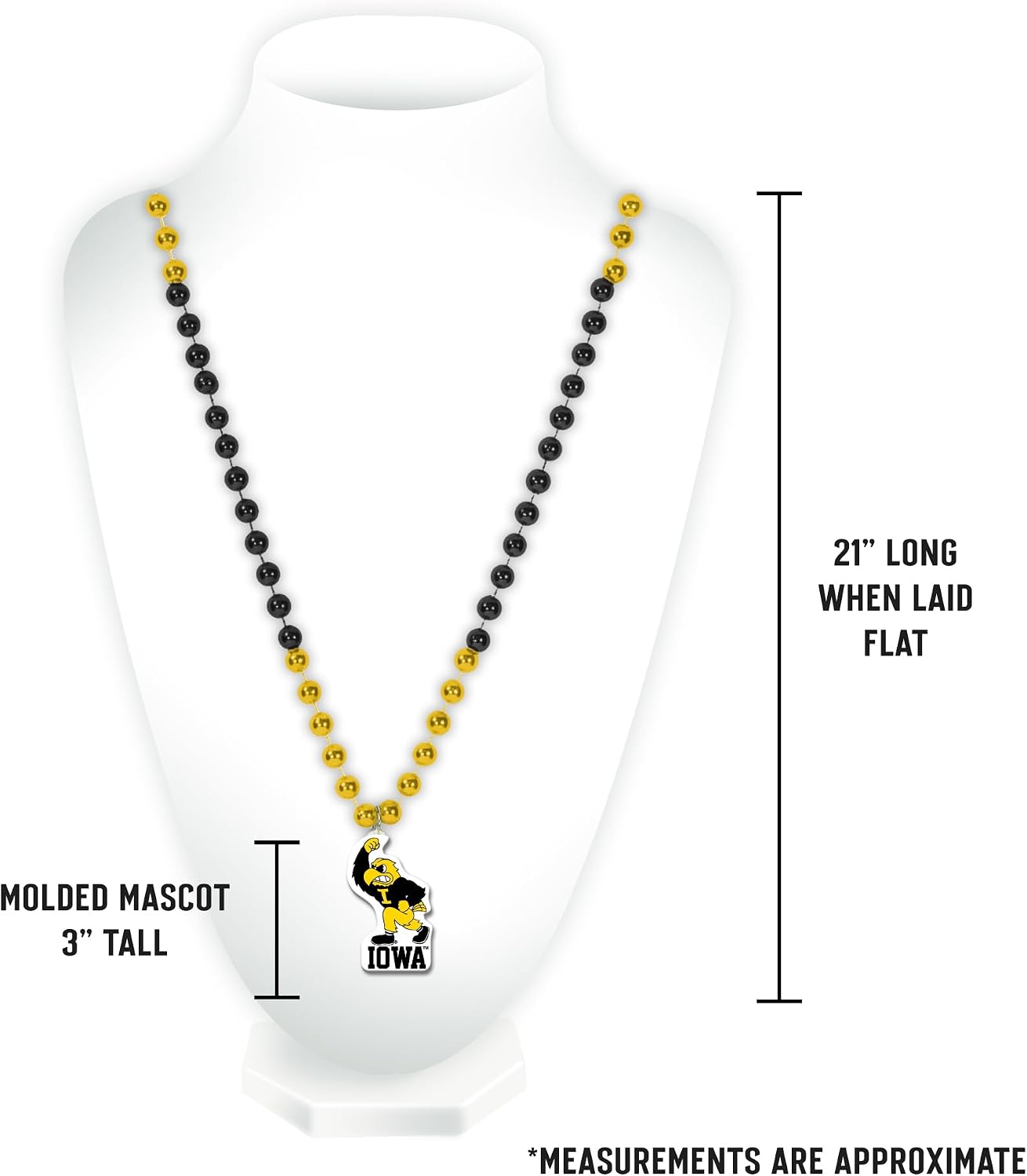 Rico Industries NCAA Alabama Crimson Tide Team Logo Mardi Gras Style Beads