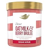 Dove Sugar Body Scrub Oat Milk & Berry Brulee For Women For Exfoliated & Hydrated skin 15 oz