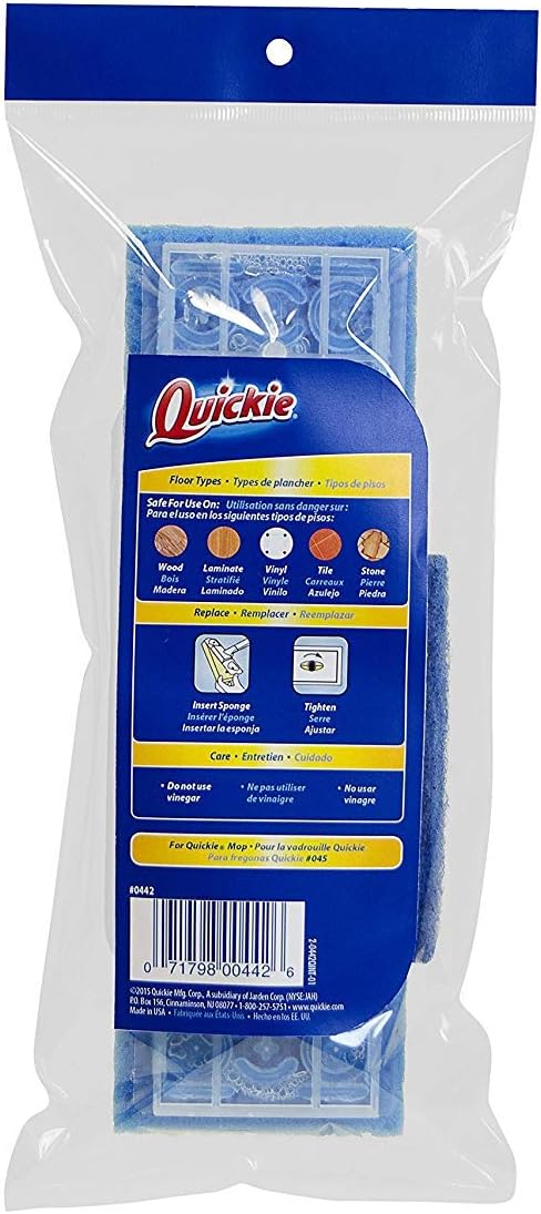 Quickie Automatic Sponge Mop Refill 3 pack: Garden & Outdoor