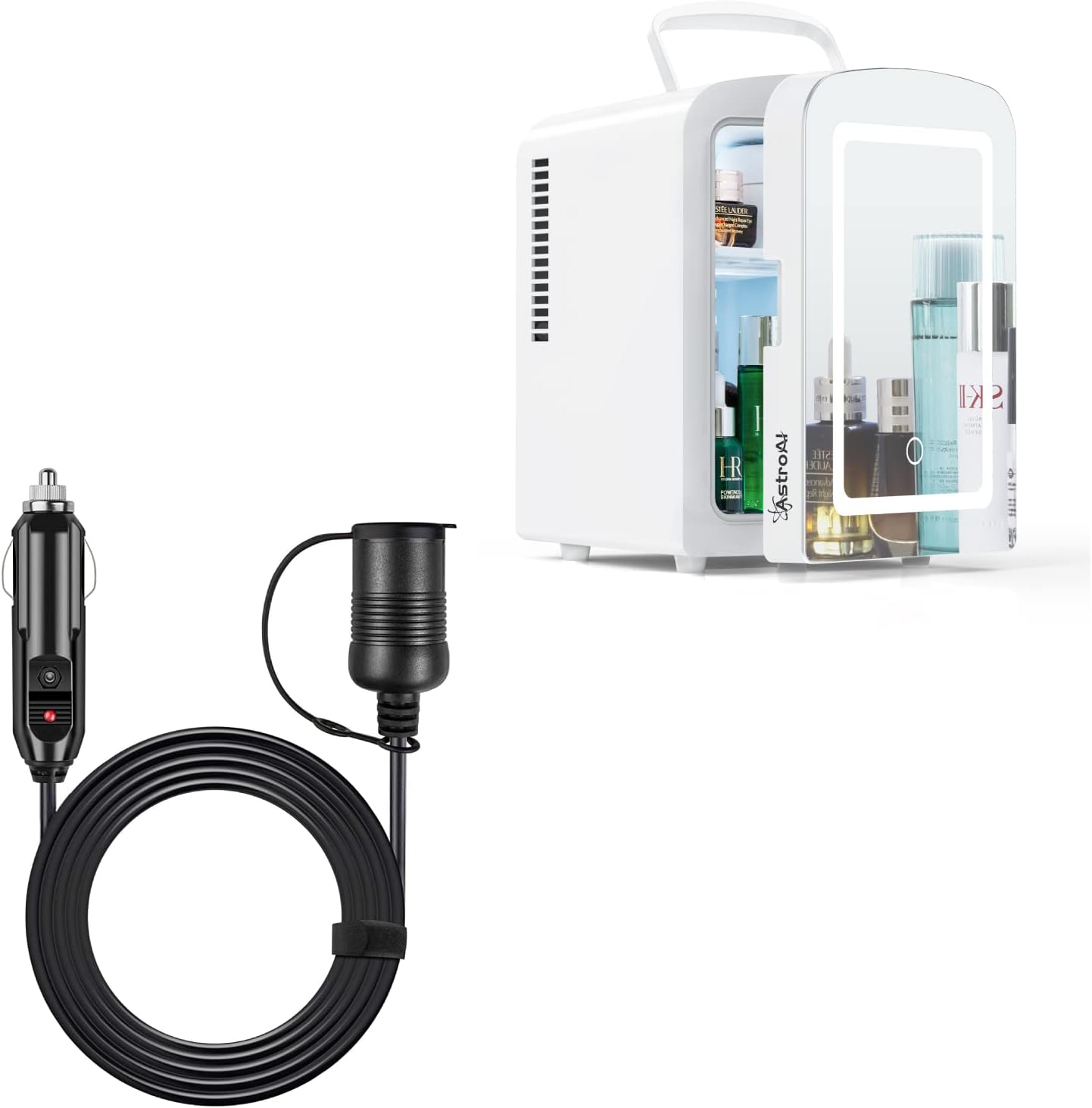 AstroAI Mini Fridge 4 Liter with Mirror and Cigarette