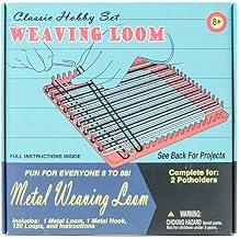 Pepperell Weaving Loom Retro Craft Kit, Red, 1 Count Pack of 1