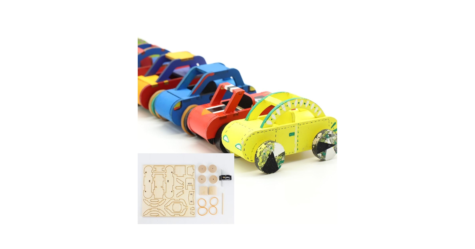 木のおもちゃ　ロボット　ぜんまい　車　木工作品 木のおもちゃ ロボット ぜんまい 車 木工作品