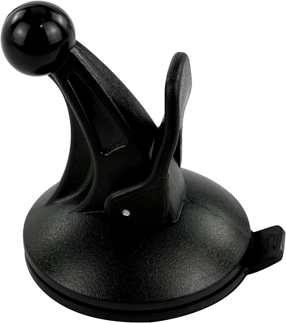 EKIND Replacement Cradle and Removable Car Windscreen Windshield Suction Cup Mount 17mm Swivel Ball GPS Holder Compatible for Garmin GPS Nuvi -Black
