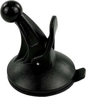 EKIND Replacement Cradle and Removable Car Windscreen Windshield Suction Cup Mount 17mm Swivel Ball GPS Holder Compatible for Garmin GPS Nuvi -Black