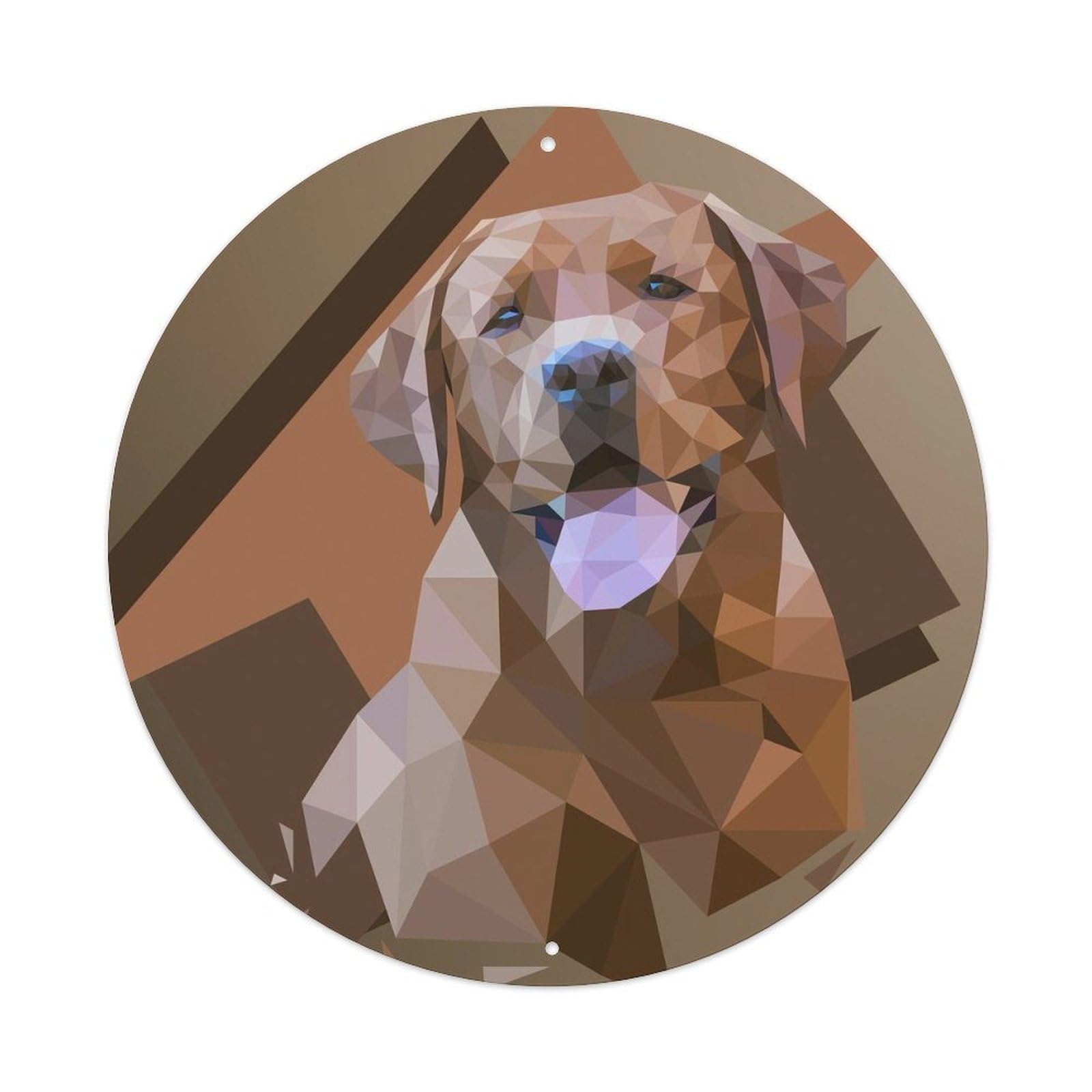 Golden Retriever Poster Warm Smiling Puppy Metal Tin Sign