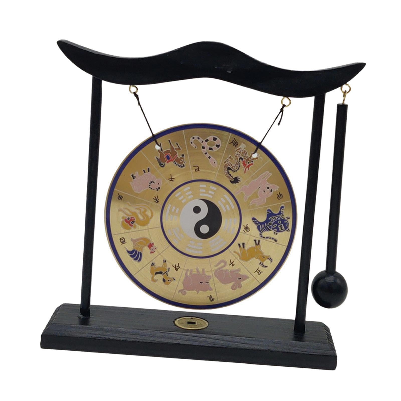 Gongs de viento únicos, arte, campana de latón, gong,Estilo E