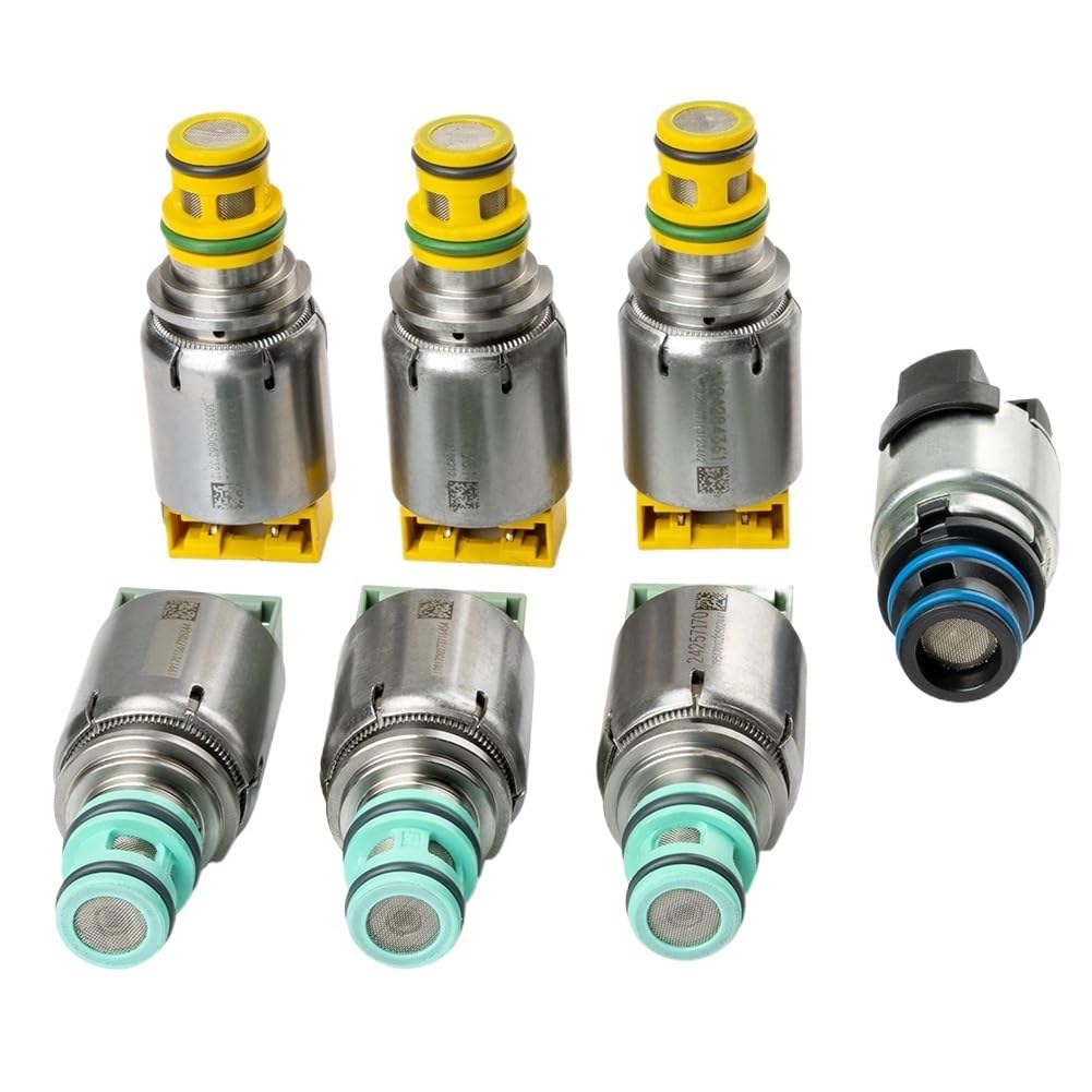 Wxnlbb Remanufactured 7Pcs Gearbox Transmission Shift Solenoid Valve 6T45e,6T40 Compatible With Chevrolet Valvebody Part