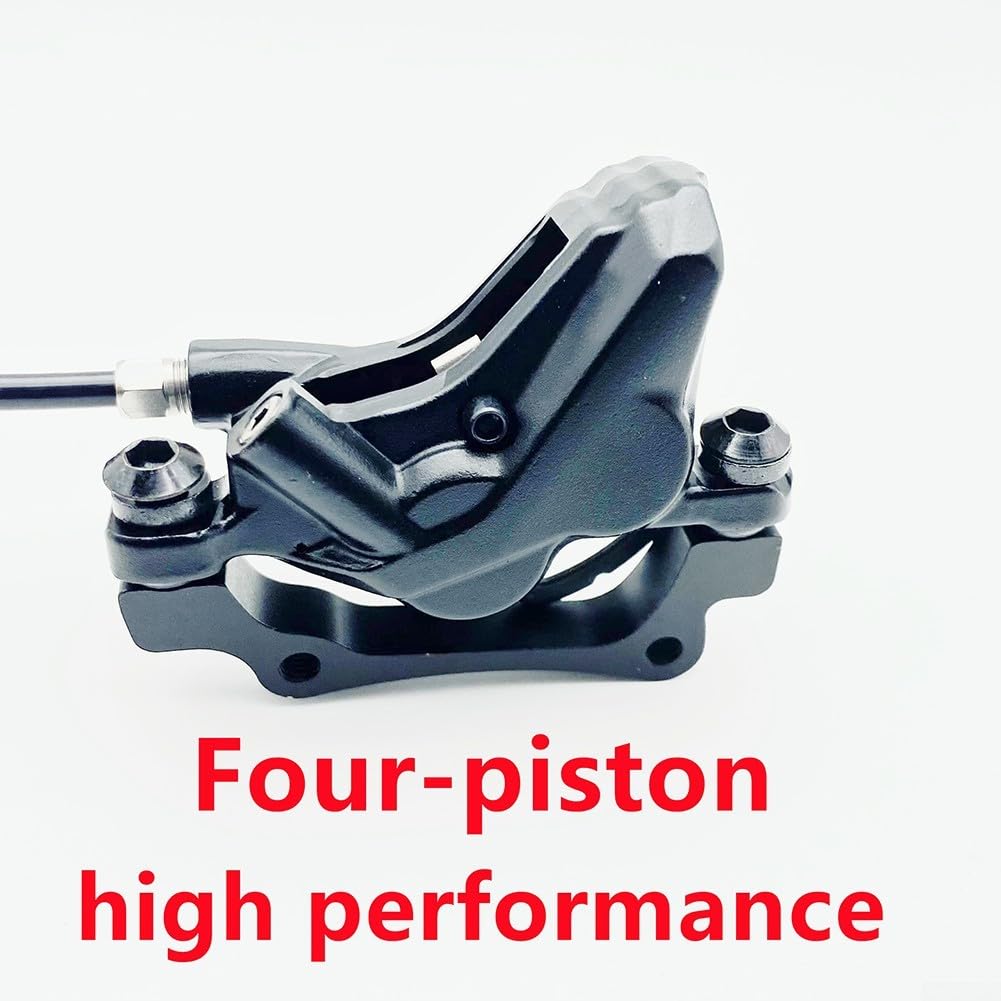 Set di freni idraulici per motore, freno a disco E-For a 4 pistoni, anteriore e posteriore, sistema di spegnimento per BBS01, connettore a 3 poli, freno a olio idraulico per sicurezza elettrica