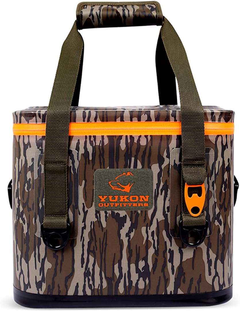 Yukon Outfitters Can Tech Cooler Bag, Durable TRU Welded Leakproof Insulated Outdoor Camping Boating Meal & Drink Lunchbox w/Airtight Zippers, Padded Carry Handle & Shoulder Strap