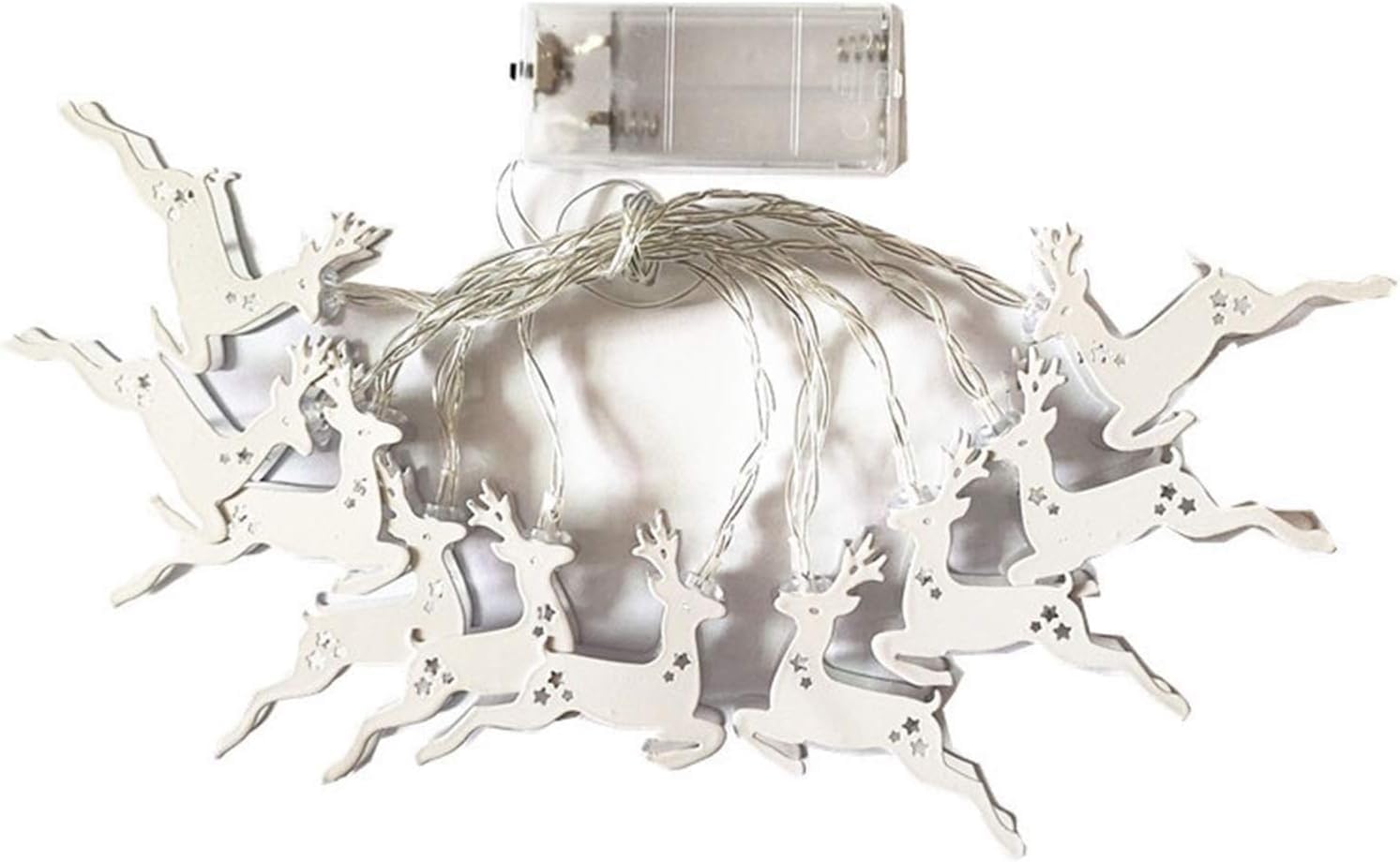 Guirlande Lumineuse LED extérieur et intérieur, en Fer forgé, luminaire décoratif d'extérieur, idéal Une boîte à Piles, Une Salle de fête ou des Vacances