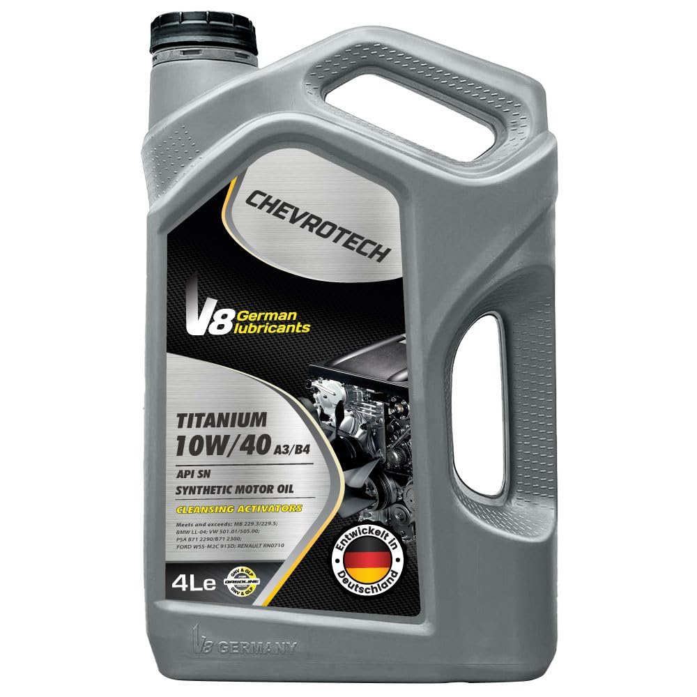 Sponsored Ad – 10W40 Synthetic Motor/Engine Oil - A3/B4 API SN Multigrade Engine Protection, Ideal for Petrol Engines, 4L