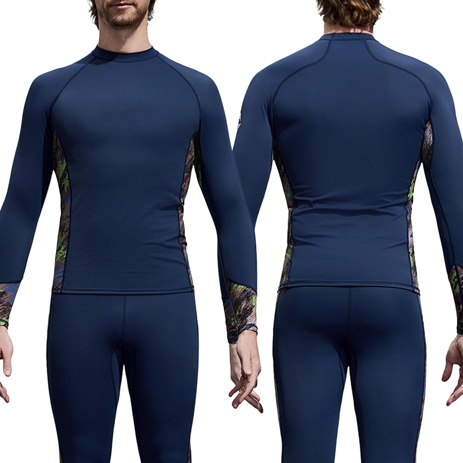 Muta da uomo in neoprene, con protezione termica, ultra elastica, per immersioni, snorkeling, impermeabile, per surf, in neoprene, a maniche lunghe, alta