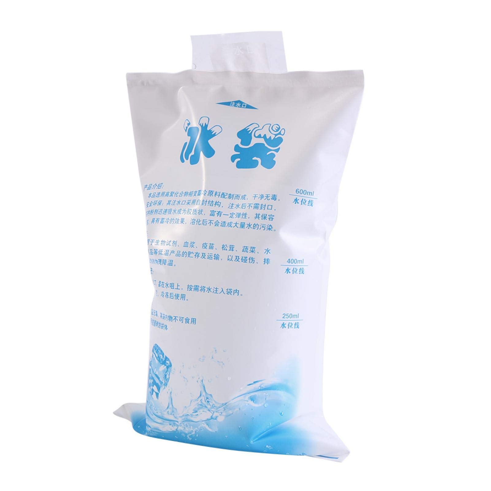 10 Pezzi di Ghiaccio Riutilizzabili Sacchetti di Raffreddamento Gel Congelatore Confezione di Gel per Cibo Verdura Vino Uso Industriale Medico(400ml)